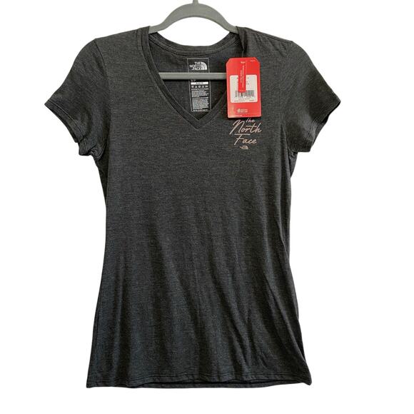The North Face Gray Short Sleeves T Shirt Bear Size Small New - Picture 1 of 6